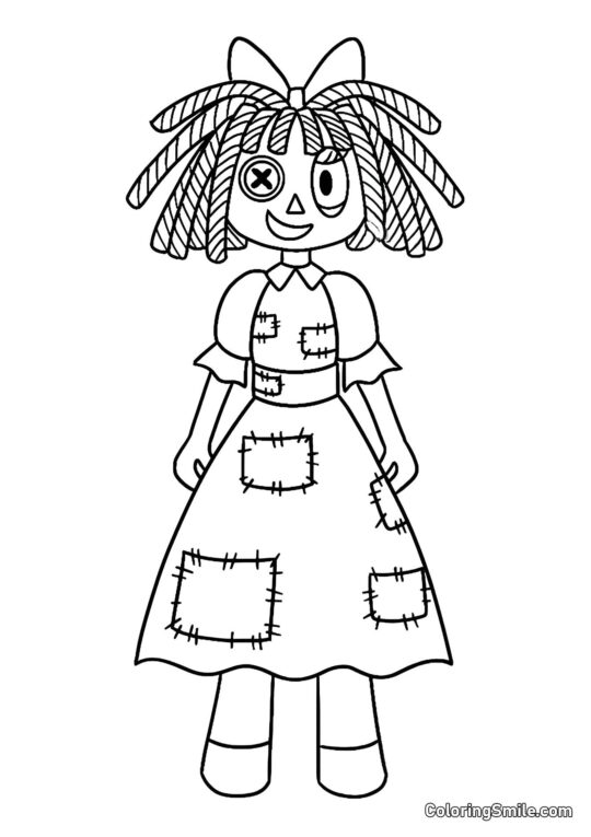 Ragata do Incrível Círculo Digital Ragata do Incrível Círculo Digital - Página para Colorir