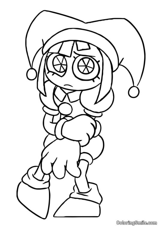 Pomni – Novata no Círculo Digital Pomni – Novata no Círculo Digital - Página para Colorir