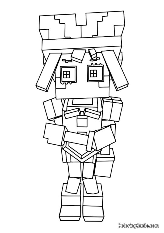 Pomni em Estilo Maynkraft Pomni em Estilo Maynkraft - Página para Colorir