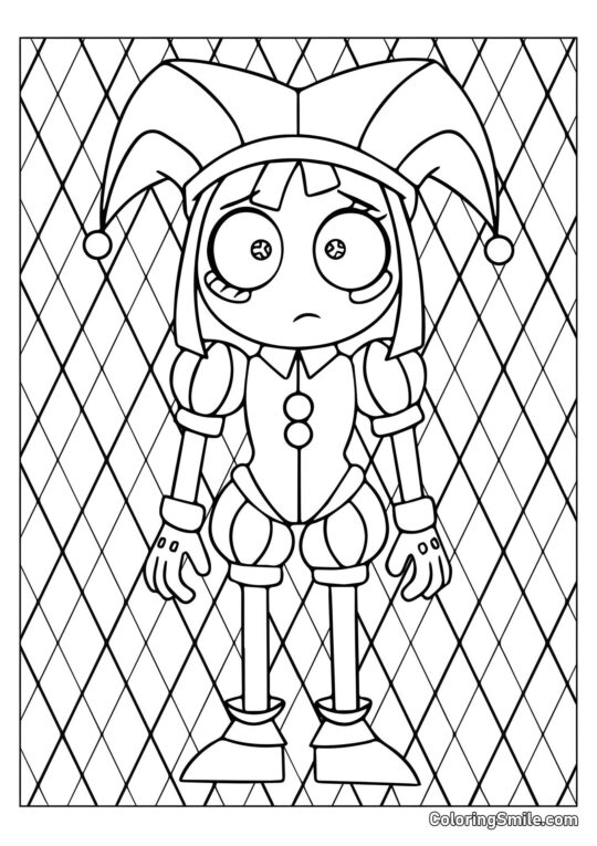 Pomni ao Fundo de Rombo Pomni ao Fundo de Rombo - Página para Colorir