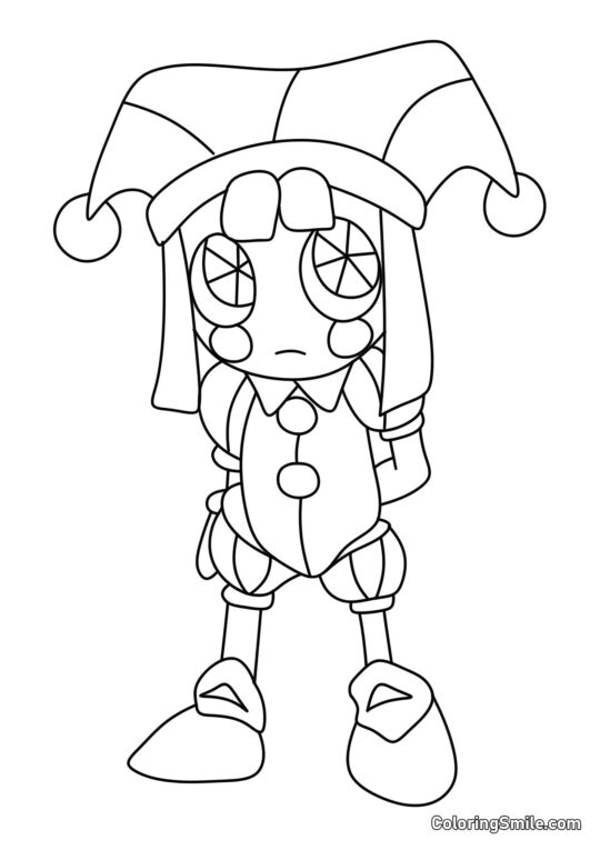 Pomni Bleedlitsa Pomni Bleedlitsa - Página para Colorir