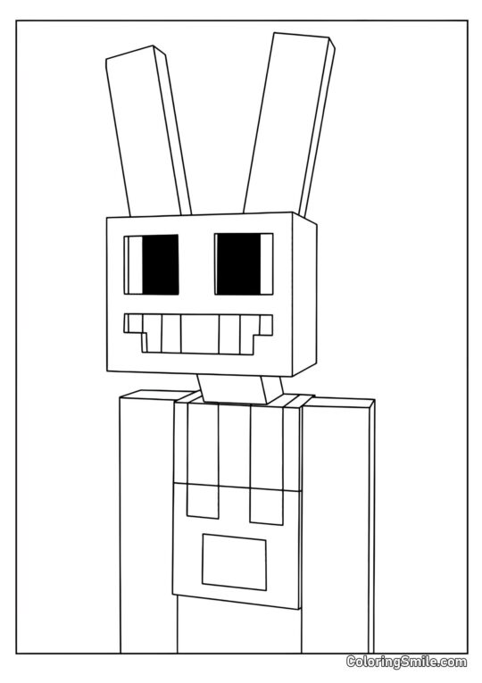 Jacks em Estilo Maynkraft Jacks em Estilo Maynkraft - Página para Colorir