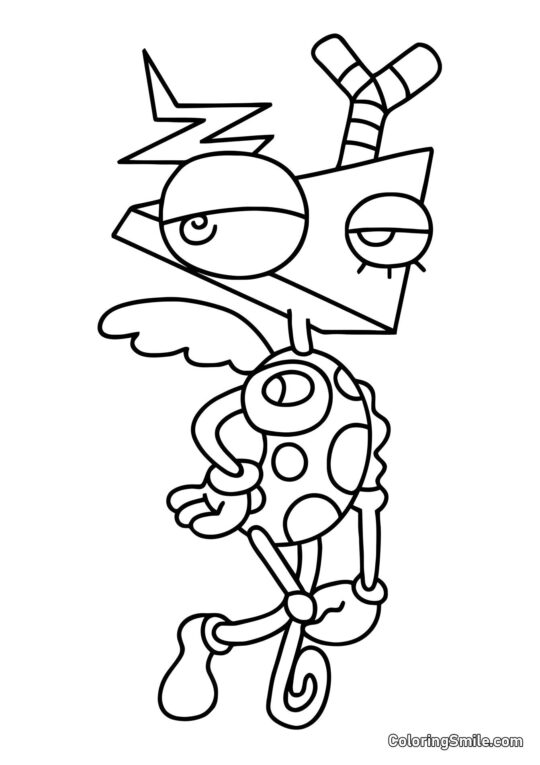 Zubl do Círculo Digital Zubl do Círculo Digital - Página para Colorir