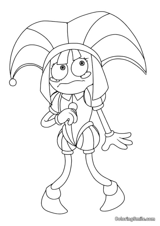 Pomni Neuverennaya Pomni Neuverennaya - Página para Colorir