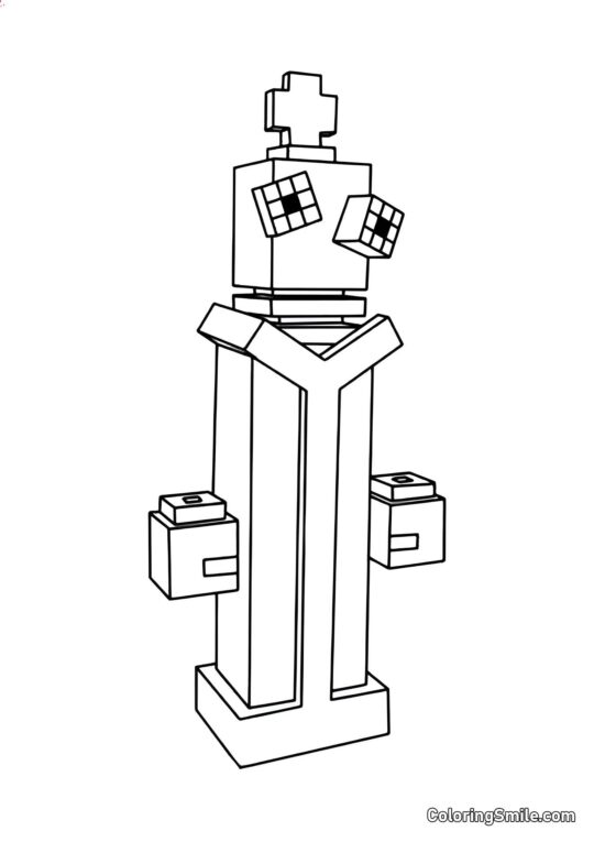 Coral em Estilo Maynkraft Coral em Estilo Maynkraft - Página para Colorir