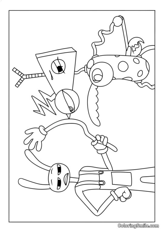 Jacks e Zubl Jacks e Zubl - Página para Colorir