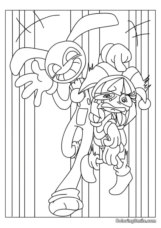 Jacks Napugal Pomni Jacks Napugal Pomni - Página para Colorir