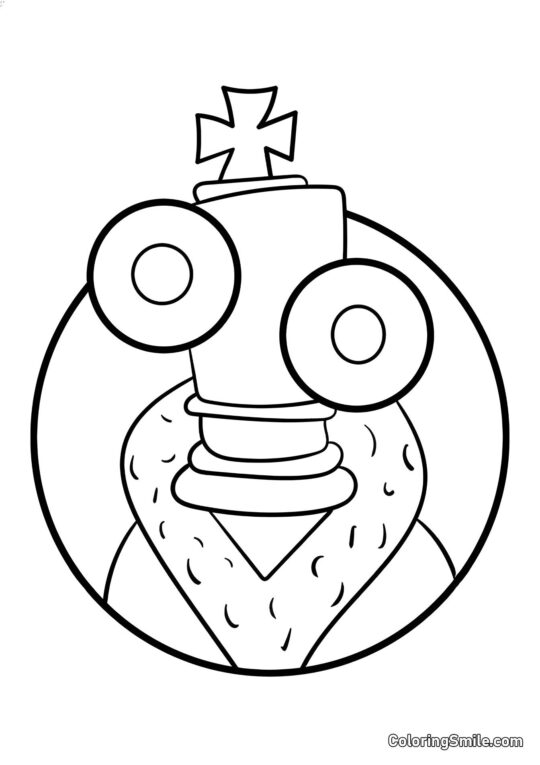 Retrato de Coral Retrato de Coral - Página para Colorir