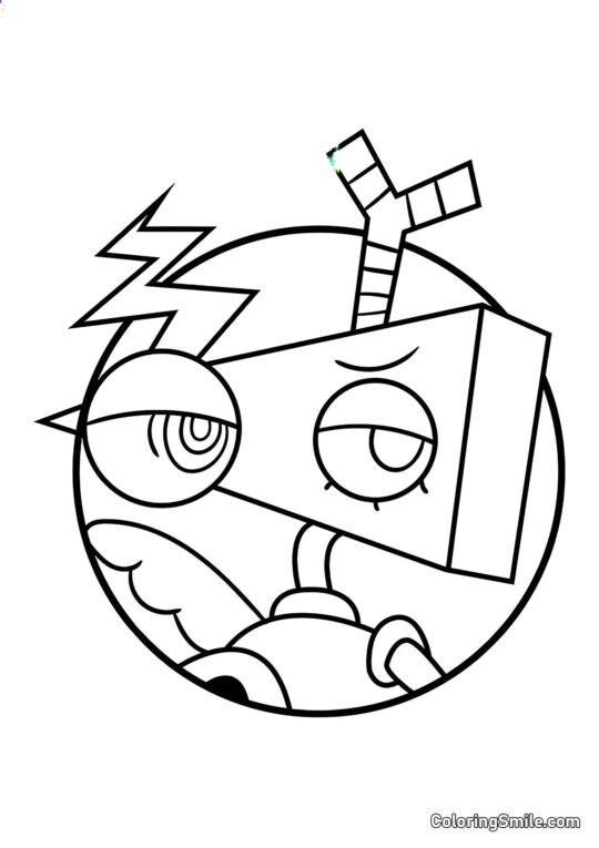 Retrato de Zubl Retrato de Zubl - Página para Colorir