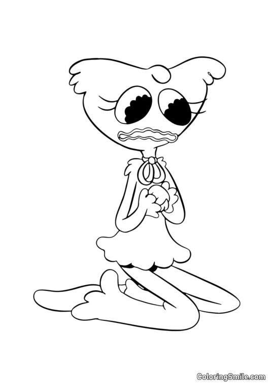 Kissy Missy chateada chorando Kissy Missy chateada chorando - Página para Colorir