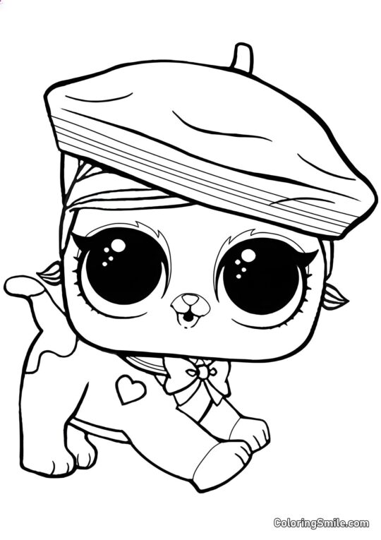 LOL pet alegre Fluffy - Página para Colorir