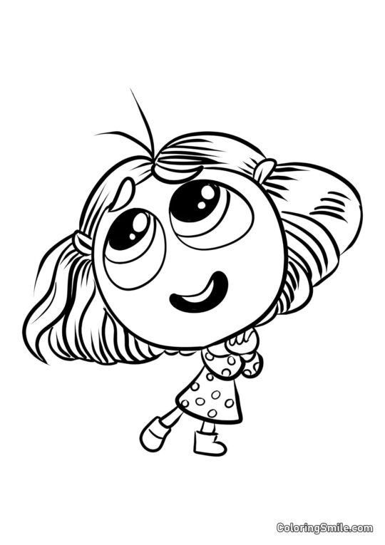 Inveja da Emoção de Divertida Mente 2 - Página para Colorir