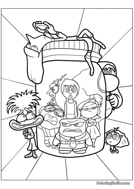 Novas emoções engarrafadas as antigas - Página para Colorir