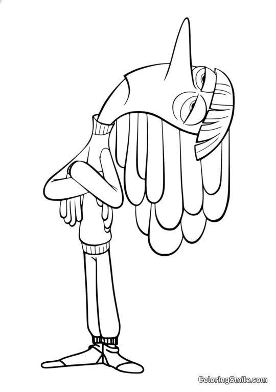 Tristeza em pleno crescimento - Página para Colorir