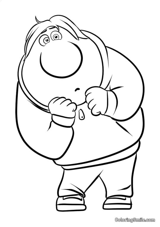 Emoção Vergonha em pleno crescimento - Página para Colorir