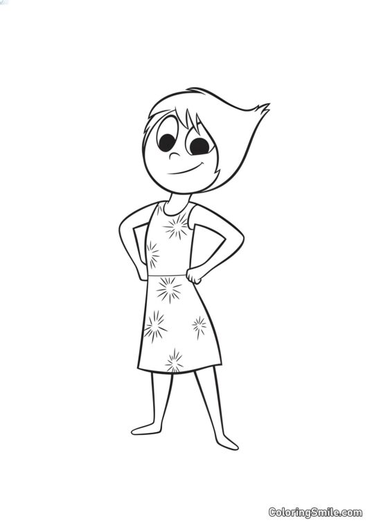 Alegria - Página para Colorir