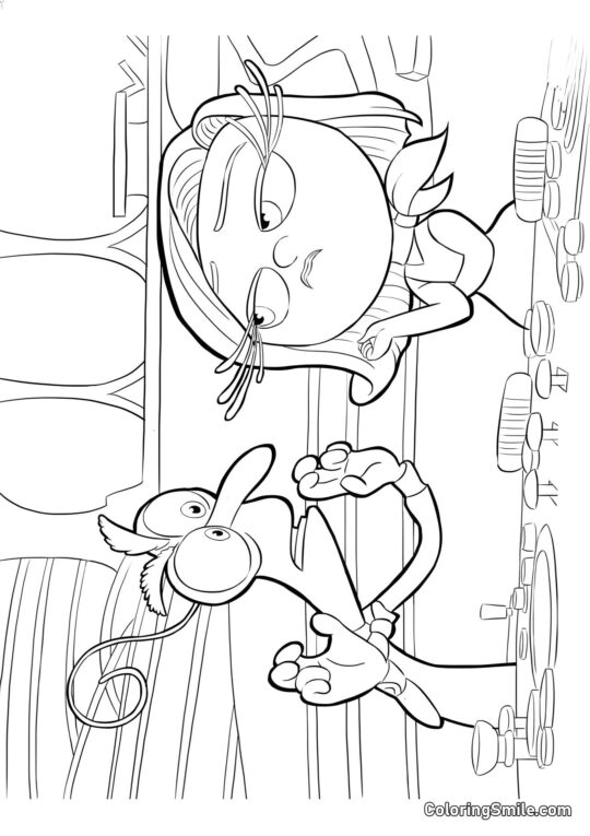 Nojo e Medo - Página para Colorir