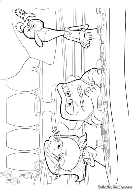 Emoções Raiva, Nojo e Medo - Página para Colorir