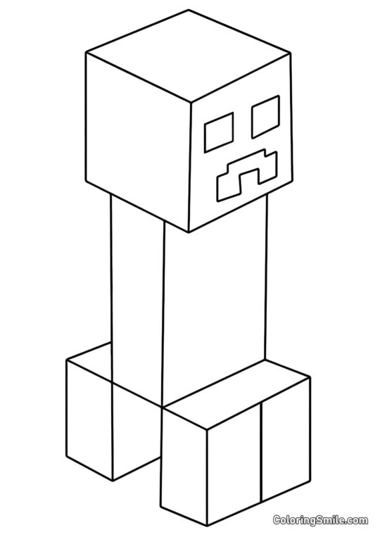 Creeper - Página para Colorir