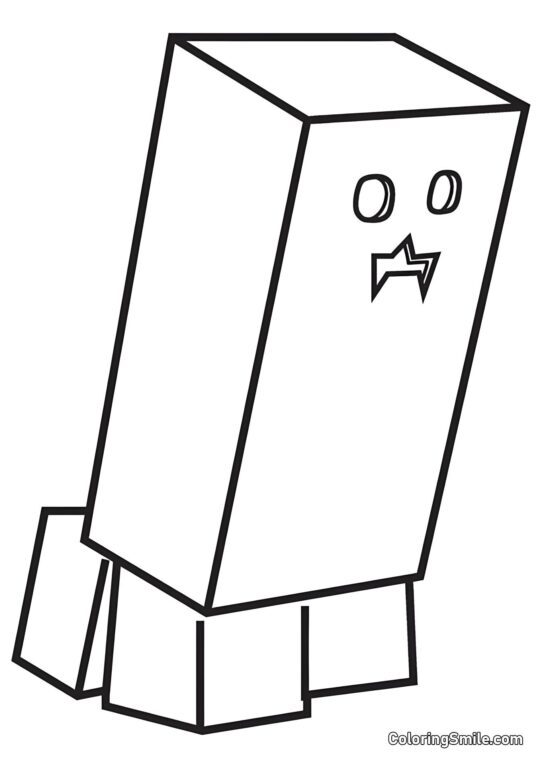 Creeper Verde - Página para Colorir