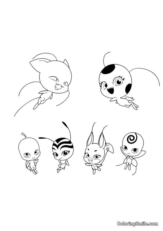 Kwami Kwami - Página para Colorir