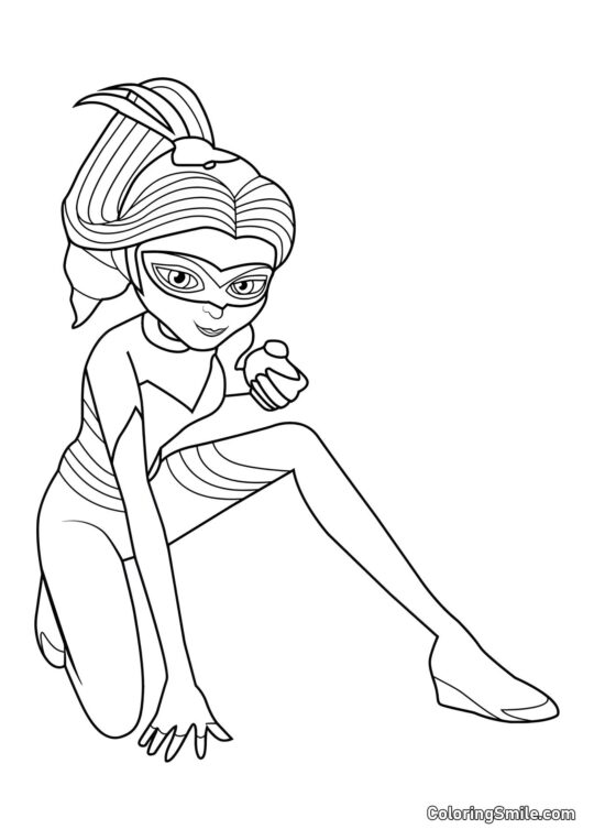 Chloe como Rainha Abelha Chloe como Rainha Abelha - Página para Colorir