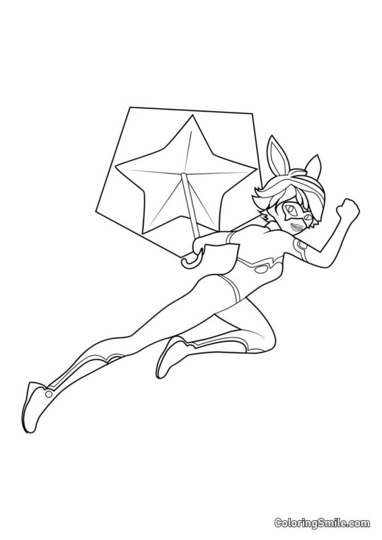 Alix como Bunnyx Alix como Bunnyx - Página para Colorir