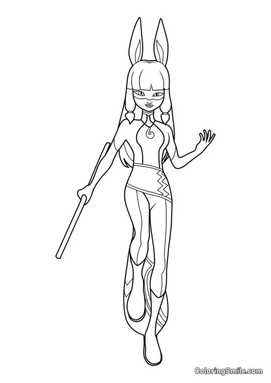 Volpina da Joaninha Volpina da Joaninha - Página para Colorir