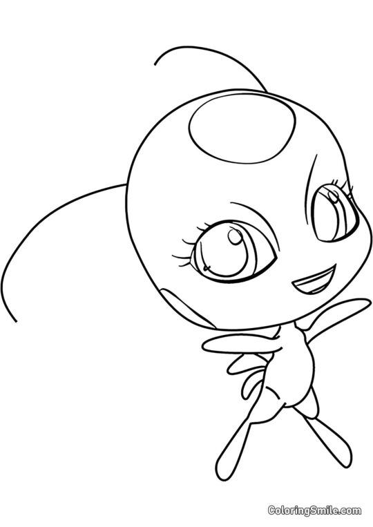 Kwami da Joaninha Kwami da Joaninha - Página para Colorir