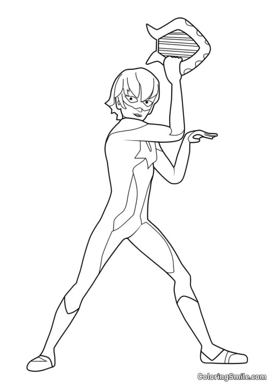 Luka como Viperion Luka como Viperion - Página para Colorir