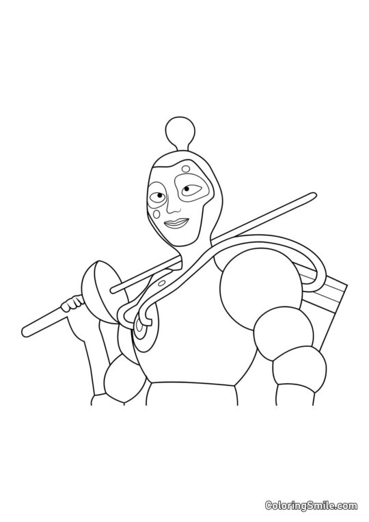 Nino como O Bubbler Nino como O Bubbler - Página para Colorir