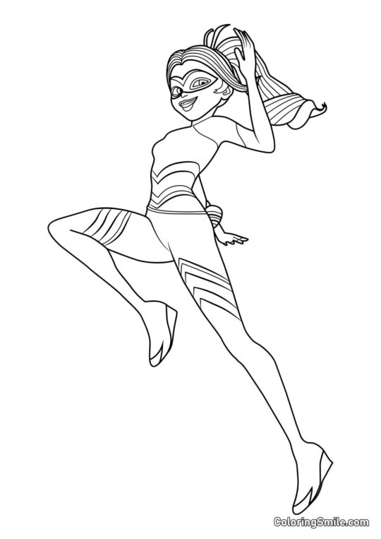 Rainha Abelha da Joaninha Rainha Abelha da Joaninha - Página para Colorir