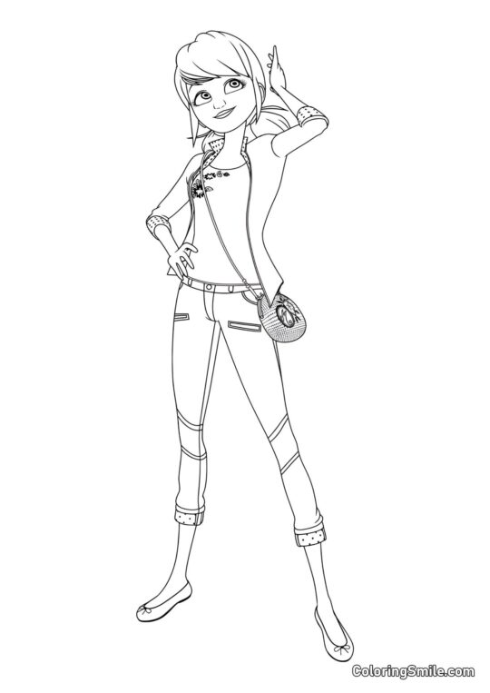 Linda Marinette Linda Marinette - Página para Colorir