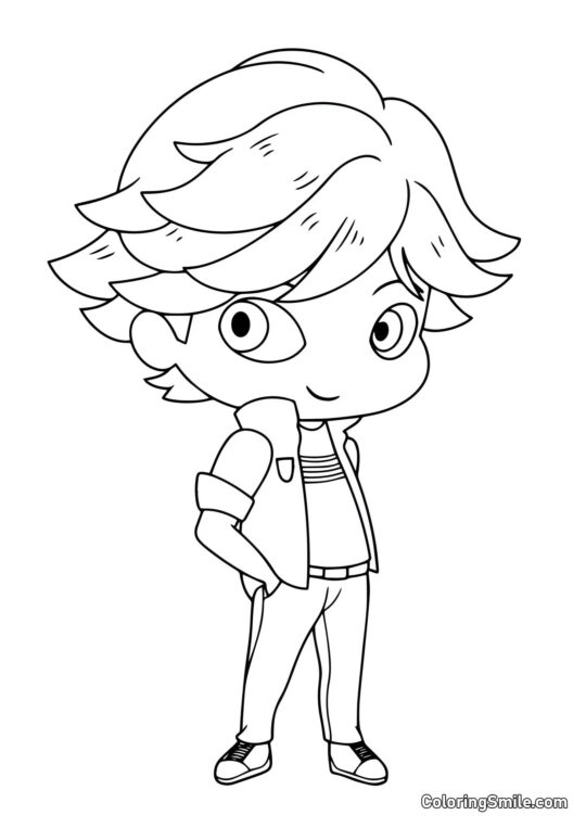 Bebê Adrien Agreste Bebê Adrien Agreste - Página para Colorir