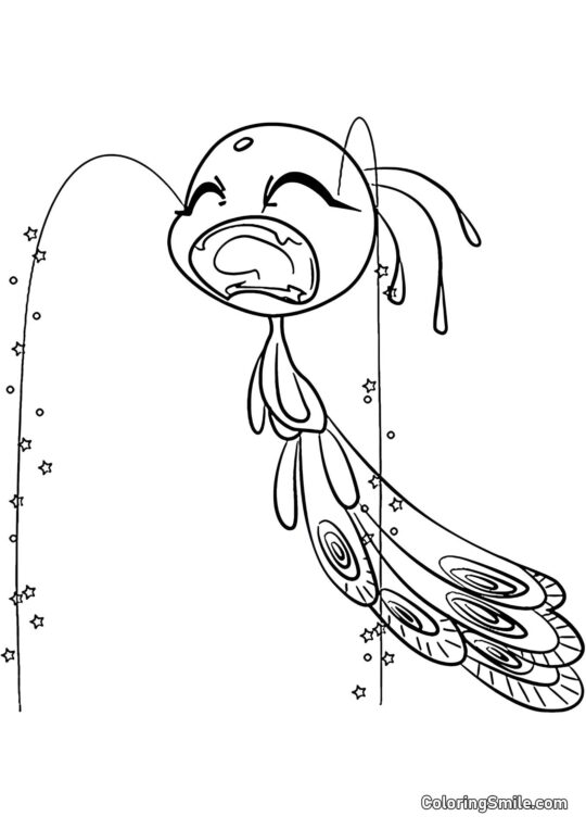 Peacock Kwami Duusu Peacock Kwami Duusu - Página para Colorir