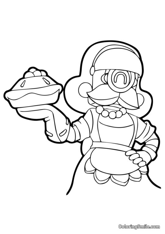 Barley Brawl Stars - Página para Colorir