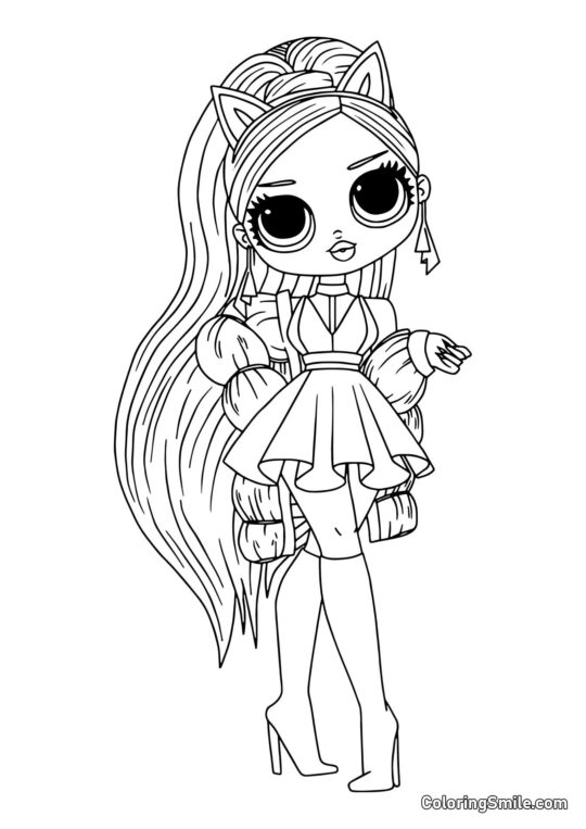 LOL OMG Irmã Mais Velha Murr LOL OMG Irmã Mais Velha Murr - Página para Colorir