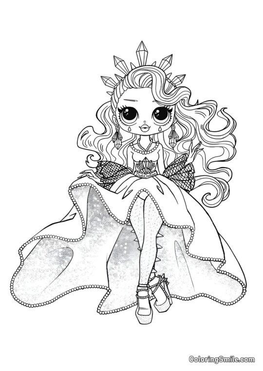 LOL OMG Estrela de Cristal LOL OMG Estrela de Cristal - Página para Colorir
