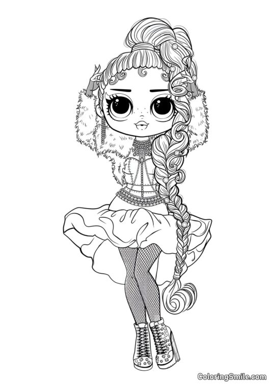 LOL OMG Deusa do Pódio LOL OMG Deusa do Pódio - Página para Colorir