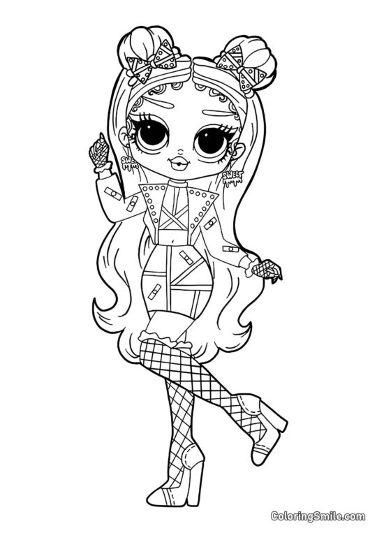 LOL OMG Bonni LOL OMG Bonni - Página para Colorir