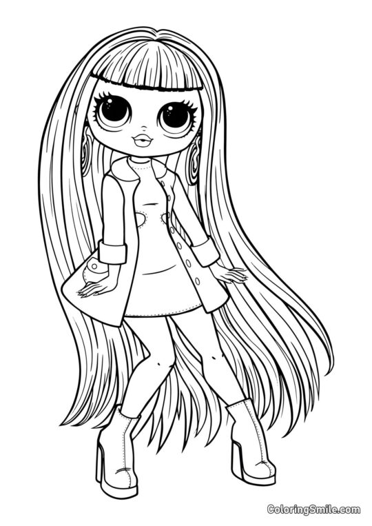 Groovy Babe LOL OMG Neon Groovy Babe LOL OMG Neon - Página para Colorir