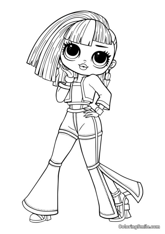 Angels LOL OMG Luzes Angels LOL OMG Luzes - Página para Colorir