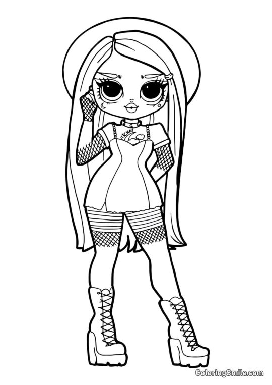 LOL OMG Pequena Bruxa Witchey Baby LOL OMG Pequena Bruxa Witchey Baby - Página para Colorir
