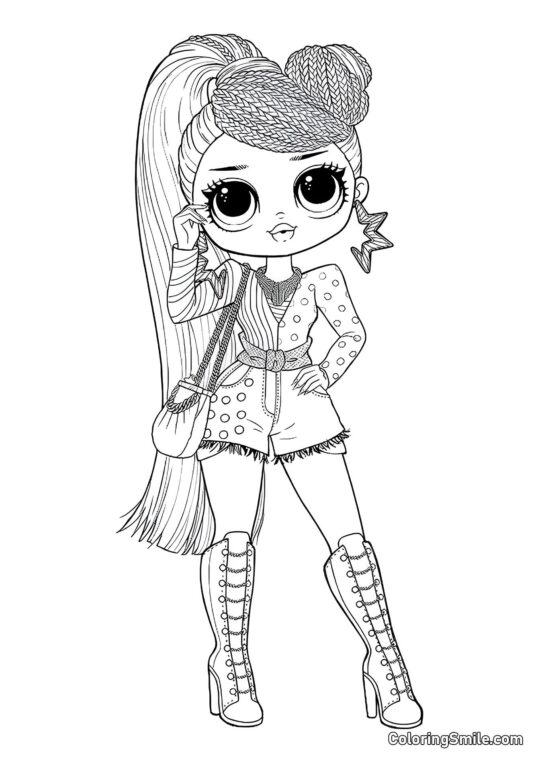 LOL OMG Miss Independência LOL OMG Miss Independência - Página para Colorir