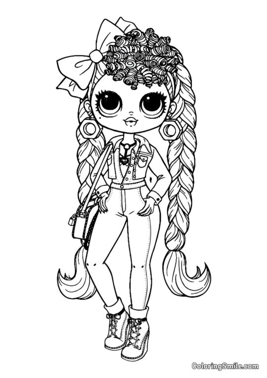 LOL OMG B.B. Inquieta LOL OMG B.B. Inquieta - Página para Colorir