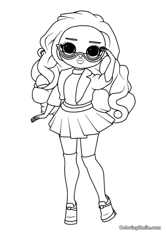 LOL OMG Repórter Escolar LOL OMG Repórter Escolar - Página para Colorir