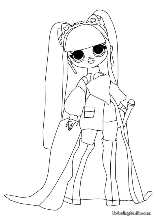 LOL OMG Gatinha K LOL OMG Gatinha K - Página para Colorir