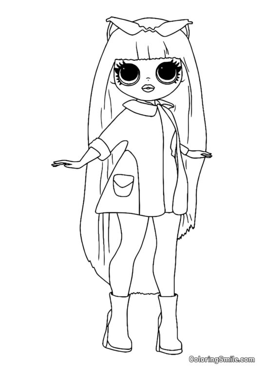 LOL OMG Bebê Groovy de Corda LOL OMG Bebê Groovy de Corda - Página para Colorir