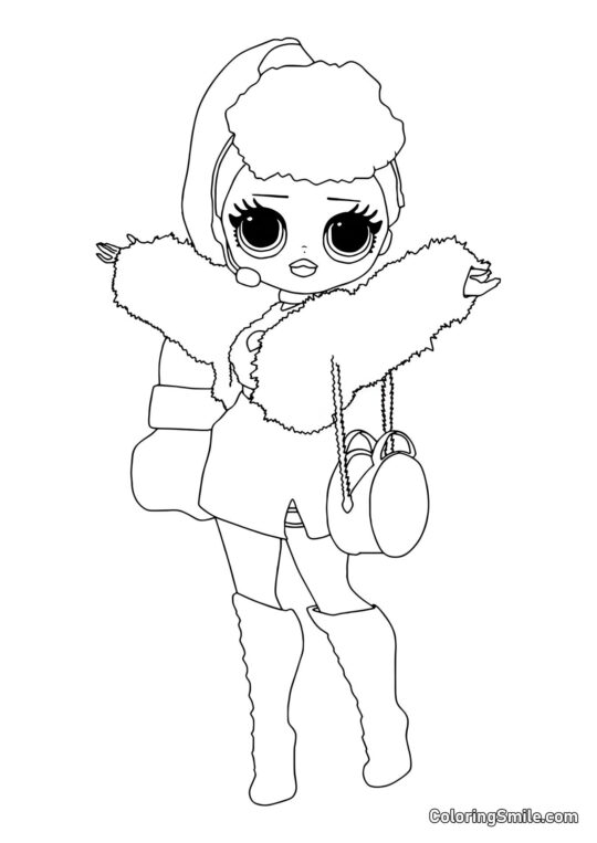 LOL OMG Irmã Mais Velha Lady Diva LOL OMG Irmã Mais Velha Lady Diva - Página para Colorir