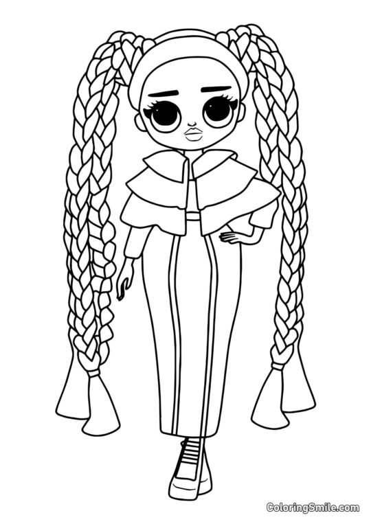 LOL OMG Irmã Mais Velha Brilhante LOL OMG Irmã Mais Velha Brilhante - Página para Colorir